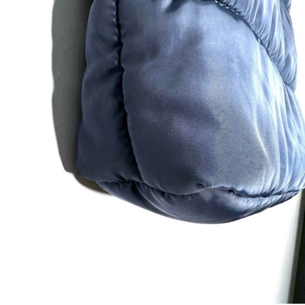 UGG Navy Blue Quilted Tote Bag with Brown Straps - Picture 5 of 9